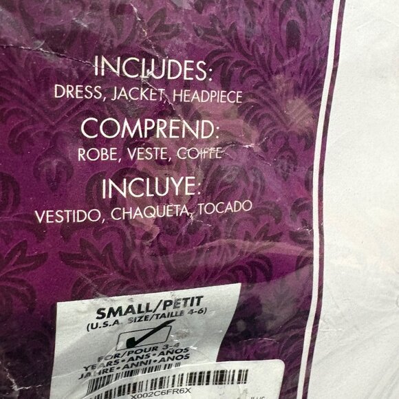 Rubies Little Old Lady Halloween Dress Up Cosplay Costume Kids Size 4-6 - Picture 2 of 2